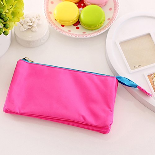 sanjose81 Fashion Triple Cremallera Lienzo L piz bolsa de cosm ticos bolsa de almacenamiento tel fono caso color hot pink sanjose81 Fashion Triple Cremallera Lienzo L piz bolsa de cosm ticos bolsa de almacenamiento tel fono caso color hot pink