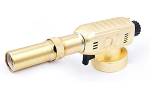 Latarki kuchenne Laiwei 8098 metalowe modele wielofunkcyjna zapalniczka kuchenna, regulowany płomień do Creme Brulee, deserów i pieczenia – gaz butanowy nie jest dołączony