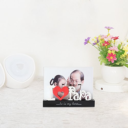 Giftgarden 13×18 Bilderrahmen mit I love Papa-Buchstabe Geschenke Ideen - 4
