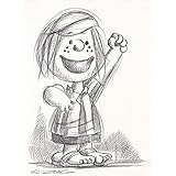 Original Kreidezeichnung auf Zeichenkarton: Peppermint Patty / 24x32 cm