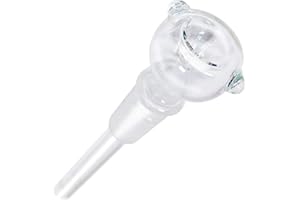 GHODT Chillum Glas 18.8 Schliff 14cm Länge 2-teilig - großes Loch - für Jede gängige Bong Produktname