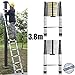Produktbild 3,8 m 12,5 ft Teleskop Leiter Mehrzweck-Alu faltbar Licht Gewicht 13 Stufen Höhe Qualität – UK Lager