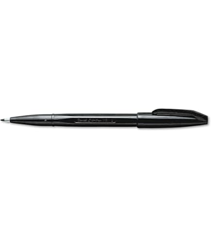 Lot De 12 Feutres à Bille Pentel R56-A Pointe 0,6 Mm Noir - Écriture Douce Et Confortable