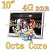 Price comparison product image ARBUYSHOP 10 inch 8 core Octa Cores 1280X800 DDR3L 4GB ram 32GB 8.0MP Camera 3G sim card Wcdma+GSM Tablet PC Tablets PCS Android4.4,White 64G Version