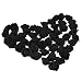 Produktbild Lanlan 50 3 cm Künstliche Rose Kopf schwarz Blume für DIY Schöne Hochzeit Haarschmuck Home Party Dekoration Deko