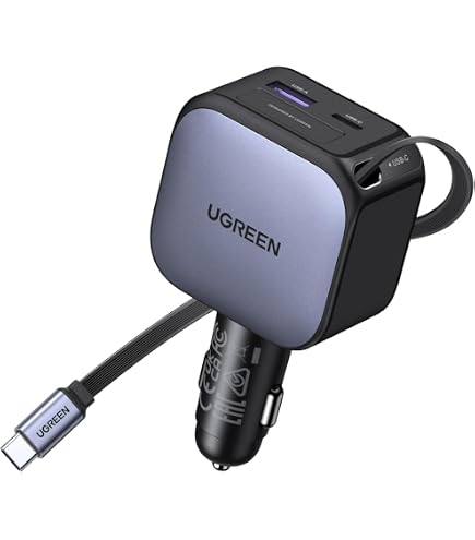UGREEN Support Téléphone Voiture Magnétique MagSafe – Ultra Puissant 20 Aimants N52 – Compatible IPhone 16/15/14/13/12 & Android Avec Anneau