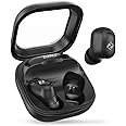 Zimo Sync Mini TWS Earbuds with Bluetooth V5.3, 28Hrs Playtime, 8mm Drivers, Stereo Calls, in-Ear Design, Touch Control, Type-C Charging Wireless Headphones, Voice Assist & IPX4 (Active Black)