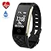 Price comparison product image Fitness Tracker HR,HETP Smart Watch with Heart Rate Monitor Activity Tracker Wristband/Waterproof/Sensitive/Touch Screen Calorie Counter Pedometer Sleep Monitor for Android & iOS