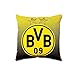 Produktbild BVB Borussia Dortmund - Kissen Punkteverlauf mit Logo - Kuschelkissen
