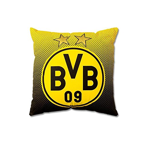 Preisvergleich Produktbild BVB Borussia Dortmund - Kissen Punkteverlauf mit Logo - Kuschelkissen