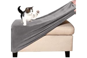 FAIRUO Cuadradas Funda Otomana Redondo Rectángulo Fundas de Reposapiés Sofá Protector de Puff Funda Protectora para Taburete Otomanas Muebles de Reposapiés con Parte Inferior Elástica (Color : @14, Size :