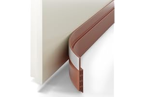 SilverRack Paraspifferi per Porte Marrone [1x 2m] - Guarnizione per Porte Autoadesiva Ritagliabile - Risparmio di Costi di Riscaldamento Paraspifferi per Porte - Guarnizione Anti-freddo per la Porta