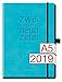 Produktbild Chäff-Timer Deluxe A5 Kalender 2019 [blau] 12 Monate Jan-Dez 2019 - Gummiband, Einstecktasche - Terminkalender mit Wochenplaner - Organizer – Wochenkalender