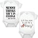 Bullshirt's Cute Baby Double Pack Babygrow (0-3mths, White/White)
