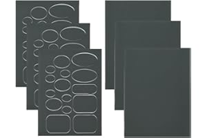 LICQIC 6 Feuilles Patchs de Réparation en Nylon, Patch Autocollant, Kit de Réparation pour Doudoune, Imperméable pour Vestes, Tentes, Vêtements D'extérieur