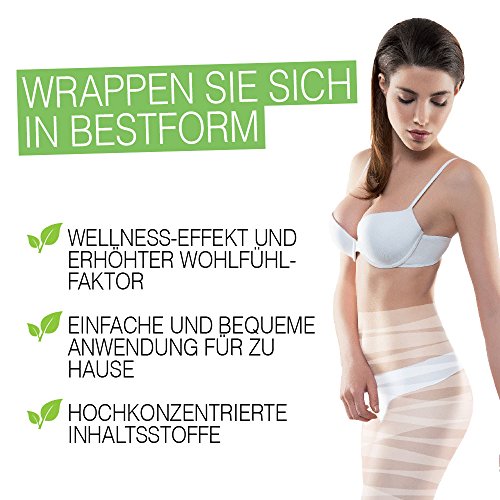 Doppelt wirksam gegen Cellulite & Fettdepots: NOVASAN® BODY WRAP SET + SLIM & CLEAN® Kapseln | 2-Phasen-Konzept bestehend aus Anti Cellulite und Anti Fettdepot Körperwickel und Slim & Clean Kapseln mit natürlichen Pflanzenextrakten und Detox-Effekt | wirkt Cellulite von innen und außen entgegen | unterstützt die Umfangreduktion direkt an den Problemzonen | hilft, das Bindegewebe zu straffen und Orangenhaut an Bauch, Oberschenkeln und Po zu glätten | Jetzt in AKTION zum Kennenlernen! - 4
