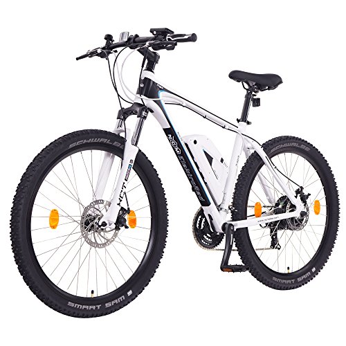 NCM Prague 26 Zoll Elektrofahrrad Mountainbike E-MTB E-Bike,Pedelec ALU 36V 250W Li-NCM Akku mit 13Ah,weiß,schwarz - 3