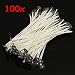 Produktbild Saver 100pcs 15cm Wachskerze Baumwolle Dochte mit Metall Sustainer