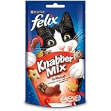 Felix Knabber Mix Katzensnack Grillspaß, 8er Pack (8 x 60 g)