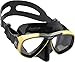 Produktbild Cressi First Dive Maske mit schrägem Linsen für Tauchen – Optische Linsen erhältlich | Focus hergestellt Qualität seit 1946, schwarz/gelb