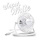 Produktbild TROTEC TVE 1W Mini USB Ventilator/Fan/Lüfter in Snow White, geräuscharm mit An/Aus-Schalter, 360° Neigungswinkel