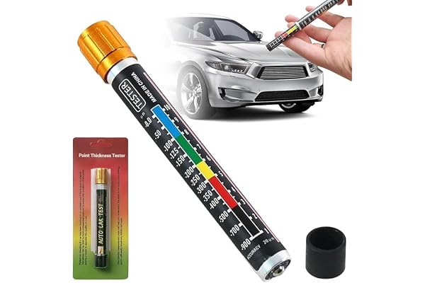 GBKDQQ Mesureur d'épaisseur de peinture : Appareil magnétique de mesure d'épaisseur de peinture automobile Stylo magnétique de mesure de peinture Testeur de peinture auto Détecteur de dommages de