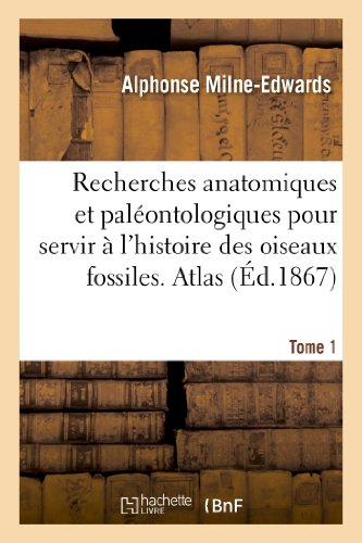 Recherches anatomiques et paléontologiques. Atlas, Tome 1: pour servir à l'histoire des oiseaux fossiles de la France en ligne Recherches anatomiques et paléontologiques. Atlas, Tome 1: pour servir à l'histoire des oiseaux fossiles de la France en ligne