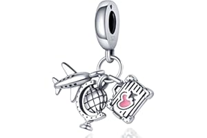 LNQOBU Charms ze srebra wysokiej próby 925 do bransoletek i naszyjników, koralik modułowy z motylem, muzyką, biżuteria na prezent dla kobiet i dziewcząt