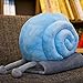 Produktbild POPRY Schnecke Puppe Plüsch Kissen Decke lustig Geburtstag Geschenk Puppe Freundin ist Luftpolster, Big Blue