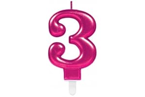 AMSCAN SPARK CELEB PINK CANDLE #3