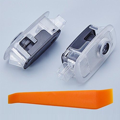 Welcome Light,lollychan 1 pair LED Courtesy Lights Easy Installation Car Door Laser Projector Logo Ghost Shadow Lights for BENZ S(W221) 2008-2012 with Door Upholstery Remover