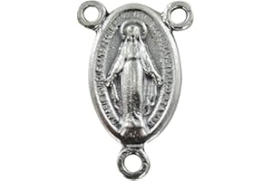 Ferrari & Arrighetti Crociera Miracolosa Ovale in Metallo per Rosario Fai da Te (Confezione da 30 Pezzi)