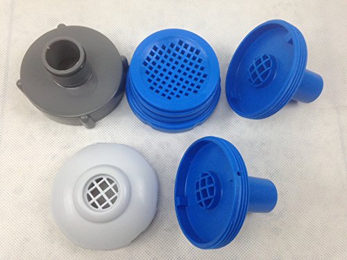 Anschlussteile für Pumpe, Filteranlage an Intex Pools bis 457 cm, 5-teilig, mit Sieb, Einlaufdüse und Adapter für Saugschlauch - 2