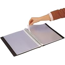 Classeur Dohe A4 Avec 30 Pochettes Amovibles - 25x31cm, 5 Intercalaires Colorés - Idéal Pour Bureau Et école