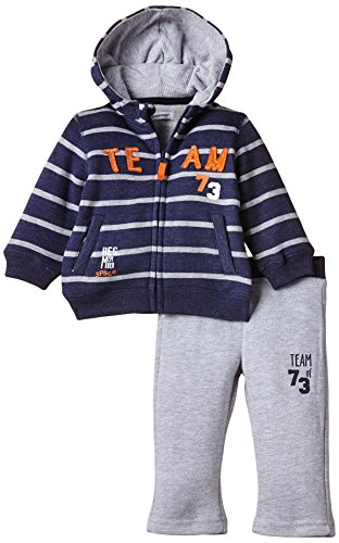 3 Pommes Baby-Boys 3G35019 Active COL Boy 6M/3A Tracksuit, Blue Night, 3-6 Months (Manufacturer Size:6 Months)