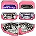 36W LED Light Lamp UV Nail Art Dryer Curing CCFL Gel Gelish Timer Acrylic Polish,Rose Red