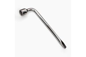 tooloflife L Shaped Wheel Wrench Heavy Duty Lug Hex Nut Bolt Socket Spanner Key for Car Truck Tire Repairing (21mm)