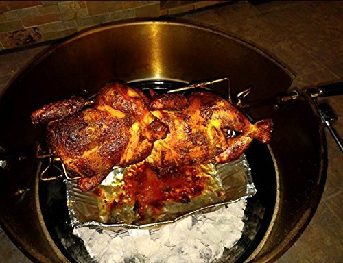 Onlyfire Universal Grill Edelstahl Rotisserie Motor Halterung Set - 3