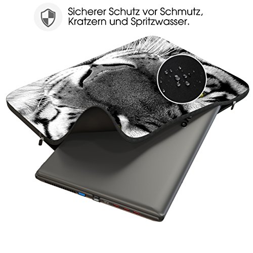 Sidorenko Designer Laptophülle für Laptops mit einer Bildschirmdiagonale von 35,8 cm ( 14-14,2 Zoll ) neopren max. Geräteabmessungen 35,5 cm x 25 cm - 2