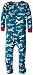 Hatley Baby Boys 0-24m Infant Footed Coverall Fighter Planes Footies, Multicoloured (Blue), 18-24 Months