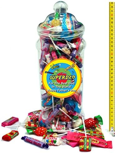Jumbo Luxury Jar Of Swizzels Sweetshop Lolly and Penny Sweet Classics - Authentic Victorian Style Sweetshop Jar
