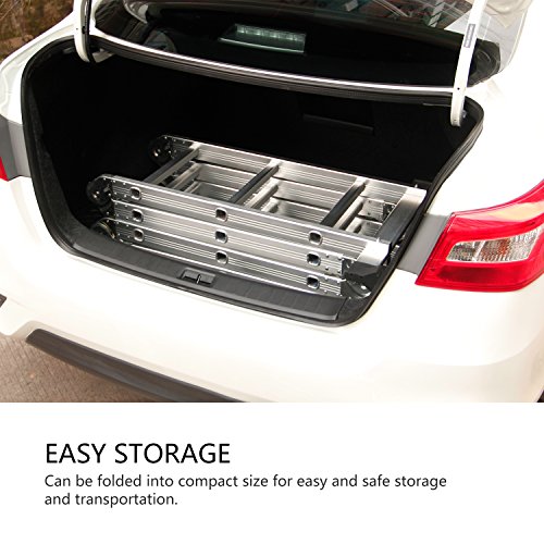 Lifewit Leiter Alu Mehrzweckleiter 3.8M Vielzweckleiter 3X4 Sprossen Stufenleiter Anlegeleiter Stehleiter Treppenleiter Klappleiter - 7