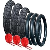 PHIL & TEDS PUNCTURE PROTECTED TYRE AND TUBE SET - OFF ROAD TREAD PATTERN