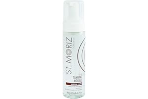 ST. MORIZ St Moriz Original Clear Tanning Mousse, ad asciugatura rapida, abbronzatura vegana, da media a scura, 200 ml (confezione da 1)