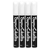 4 x SuperChalks Flüssigkreide-Marker in Weiss - 4mm...