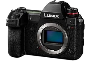 Panasonic Lumix DC-S1RE-K spiegellose Vollformatkamera, 5K 30p/25p/24p Videoaufnahmen mit Flip Screen (professionelle Videofunktionen, 5-Achsen Dual I.S. 2, ohne Objektiv, Schwarz)