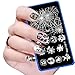 Nail Art Ularma Halloween DIY Nail Art Image Stamp Stamping Plates Manicure Template (A)