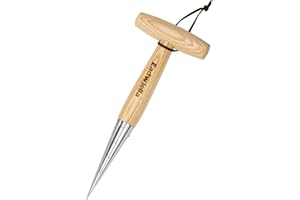 Eadwiella Blumenzwiebelpflanzer, Pikierstab, With Measurements Hand Seed Pflanzwerkzeug, Zwiebelpflanzer, Gartengeräte zum Pflanzen und Einpflanzen von Zwiebeln(Gesamtlänge:28cm)