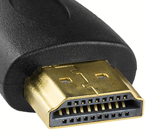 mumbi Premium High Speed Micro HDMI Kabel Full HD 3D / Micro HDMI D Stecker auf HDMI A Stecker – VERGOLDETE Kontakte 2m - 6