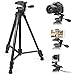 Produktbild iKross 61 Zoll Dreibeinstativ mit 3-Wege-Kopf / Stativtasche - Schwarz